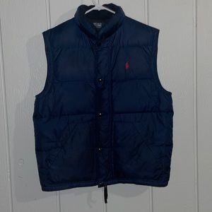 Ralph Lauren Polo Puffer Vest - Navy Blue Size Medium